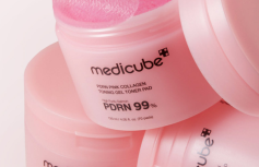Укрепляющие гелевые тонер-пэды с коллагеном и ПДРН Medicube PDRN Pink Collagen Toning Gel Toner Pad
