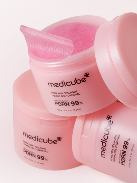 Укрепляющие гелевые тонер-пэды с коллагеном и ПДРН Medicube PDRN Pink Collagen Toning Gel Toner Pad Укрепляющие гелевые тонер-пэды с коллагеном и ПДРН Medicube PDRN Pink Collagen Toning Gel Toner Pad