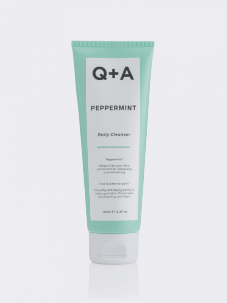 Освежающий гель для умывания с экстрактом перечной мяты Q+A Peppermint Daily Cleanser