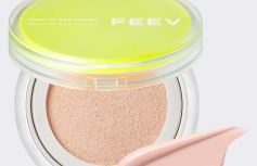 Лёгкий тональный кушон FEEV Hyper-Fit Bare Cushion 02 Peach Dew