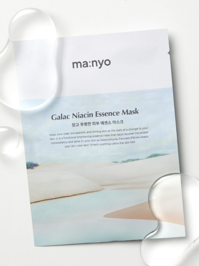 Осветляющая маска с галактомисисом и ниацинамидом Ma:nyo Factory Galac Niacin Essence Mask