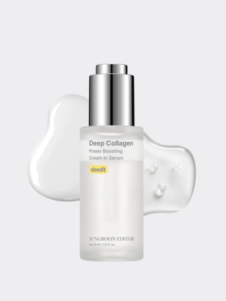 Двухфазная сыворотка-крем с коллагеном Sungboon Editor Deep Collagen Power Boosting Cream In Serum