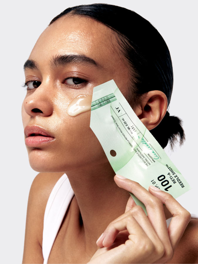 Обновляющая маска-бустер со спикулами и ретинолом VT Reti-A Reedle Shot 100 2-Step Hydrogel Mask