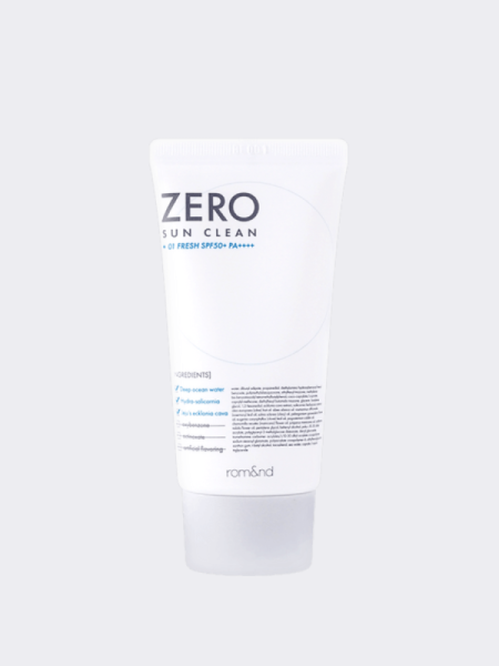 Лёгкий освежающий солнцезащитный крем rom&nd Zero Sun Clean 01 Fresh SPF50+PA++++ Лёгкий освежающий солнцезащитный крем rom&nd Zero Sun Clean 01 Fresh SPF50+PA++++