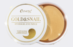 Гидрогелевые патчи для век с золотом и улиточным муцином ESTHETIC HOUSE Gold&Snail Hydrogel Eye Patch