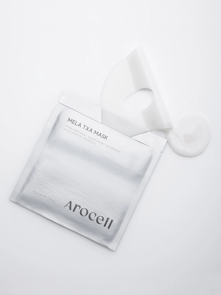 Гидрогелевая маска с транексамовой кислотой и глутатионом против пигментации Arocell Mela TXA Mask