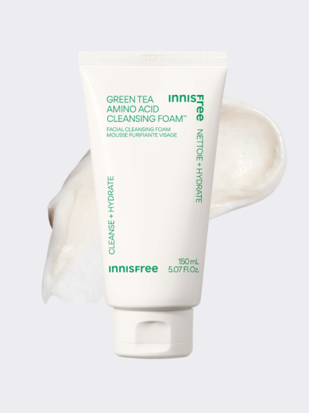 Пенка для умывания экстрактом зеленого чая и аминокислотами innisfree Green Tea Amino Hydrating Cleansing Foam