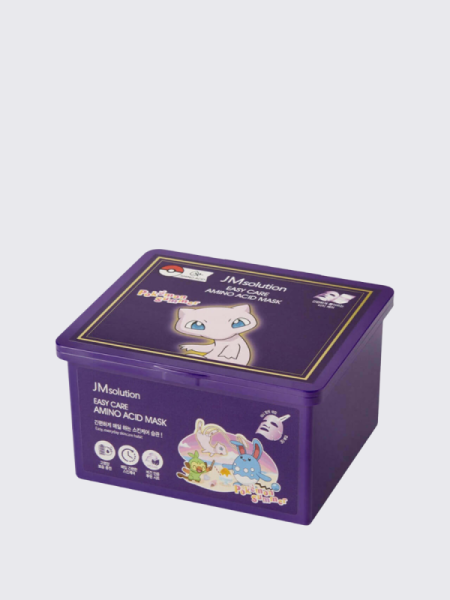 Набор восстанавливающих тканевых масок с аминокислотами JMsolution  Easy Care Amino Acid Mask Pokemon Summer