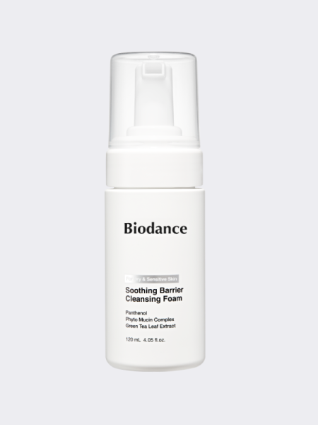 Мягкая пузырьковая пенка для умывания с растительными экстрактами Biodance Soothing Barrier Cleansing Foam Мягкая пузырьковая пенка для умывания с растительными экстрактами Biodance Soothing Barrier Cleansing Foam