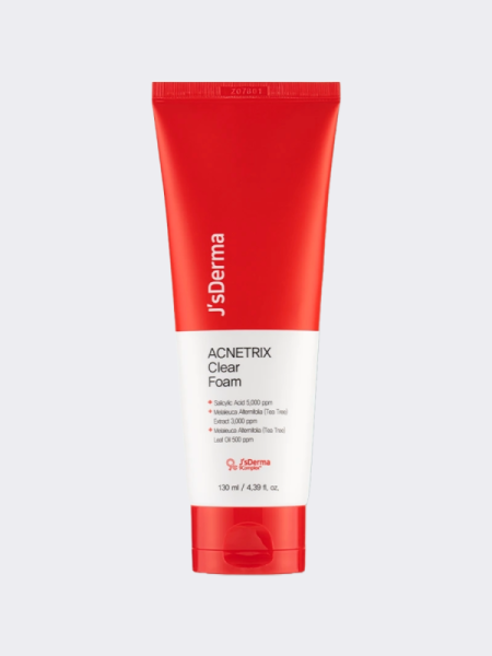 Пенка для умывания с салициловой кислотой J'sDERMA  Acnetrix Clear Foam Пенка для умывания с салициловой кислотой J'sDERMA  Acnetrix Clear Foam