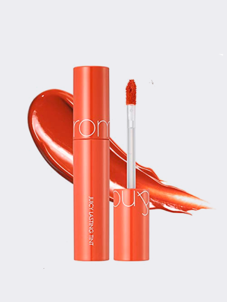 Сочный глянцевый тинт для губ в оттенке карамелизированного яблока rom&nd Juicy Lasting Tint 08 Apple Brown