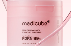 Укрепляющие гелевые тонер-пэды с коллагеном и ПДРН Medicube PDRN Pink Collagen Toning Gel Toner Pad