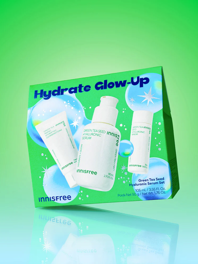 Подарочный набор для глубокого увлажнения с экстрактом зеленого чая innisfree Hydrate Glow-Up Set