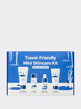 Дорожный набор для ухода за кожей с березовым соком Round Lab Birch Juice Trial Kit