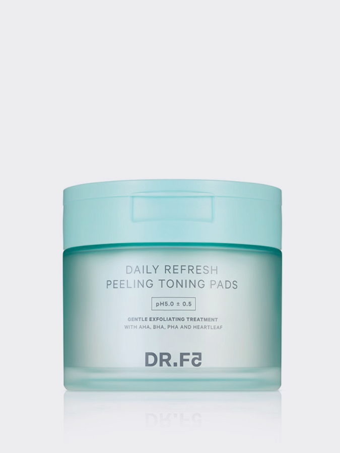 Освежающие тонер-диски для лица с отшелушивающим действием DR.F5 Daily Refresh Peeling Toning Pad