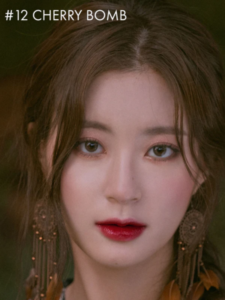 Сочный глянцевый тинт для губ с вишнёвым оттенком rom&nd Juicy Lasting Tint 12 Cherry Bomb