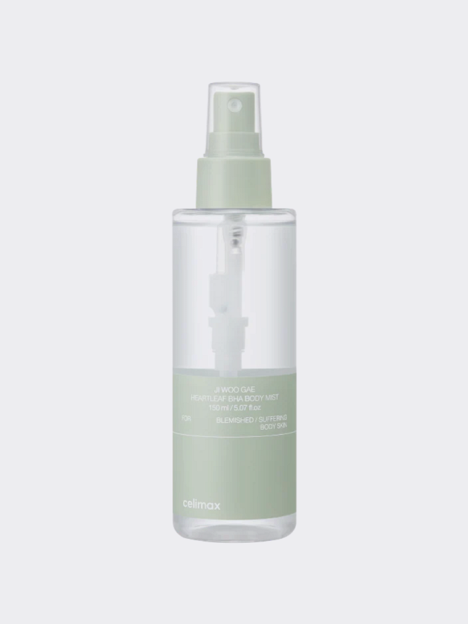Успокаивающий спрей для тела с экстрактом хауттюйнии Celimax Ji Woo Gae Heartleaf BHA Body Mist