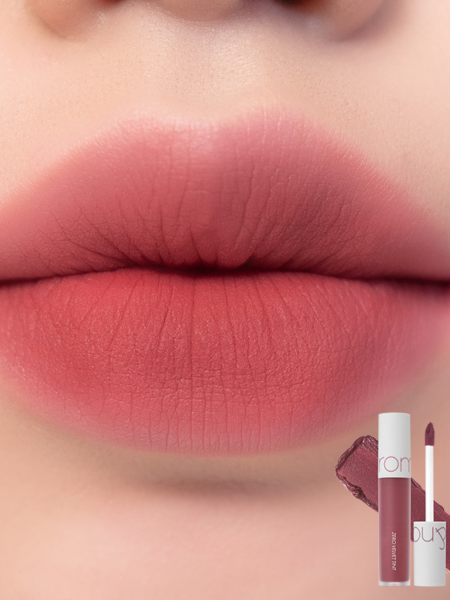 Вельветовый тинт с матовым финишем в оттенке пыльной розы rom&nd Zero Velvet Tint 04 Burnt Heart