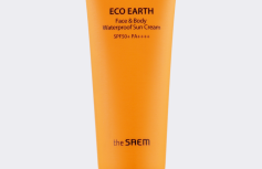 Водостойкий солнцезащитный крем для лица и тела The Saem Eco Earth Face & Body Waterproof Sun Cream SPF50+ PA++++