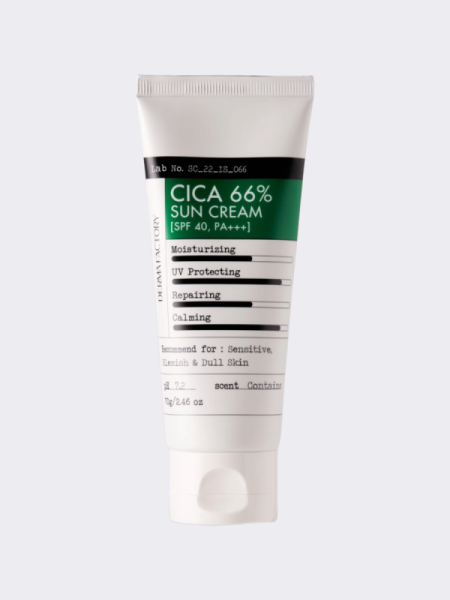 Cолнцезащитный крем с экстрактом центеллы MAXI Derma Factory Cica 66% Sun Cream SPF40 PA+++