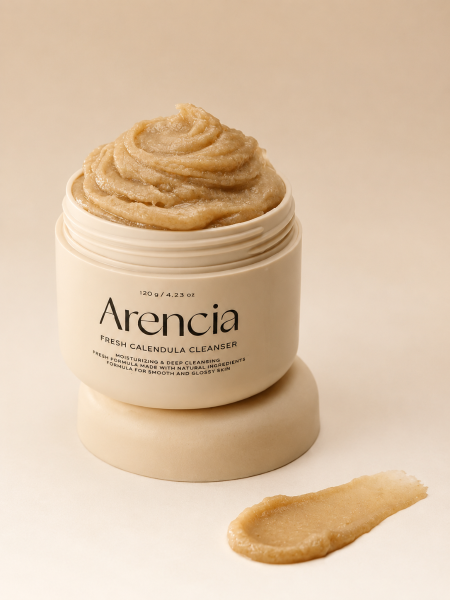 Успокаивающее средство для умывания с экстрактом календулы Arencia Calendula Rice Mochi Cleanser