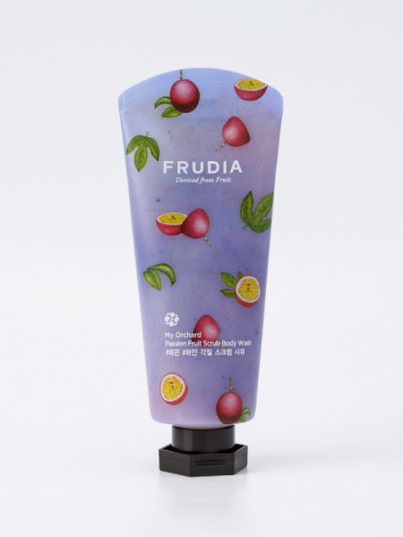 Тонизирующий гель-скраб для душа с маракуйей FRUDIA My Orchard Passion Fruit Scrub Body Wash