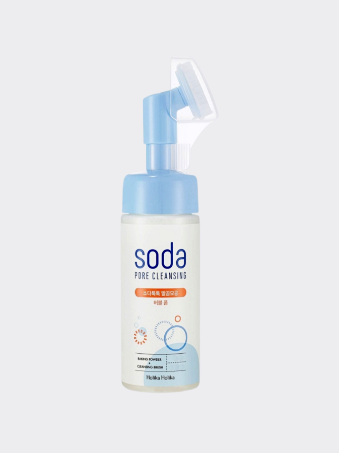 Пузырьковая пенка-щеточка для умывания с содой Holika Holika Soda Tok Tok Clean Pore Bubble Foam
