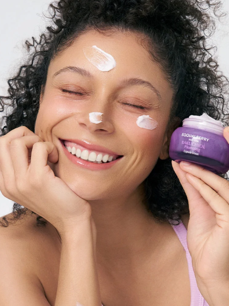 Укрепляющий капсульный крем для лица с бакучиолом EQQUALBERRY Bakuchiol Plumping Capsule Cream