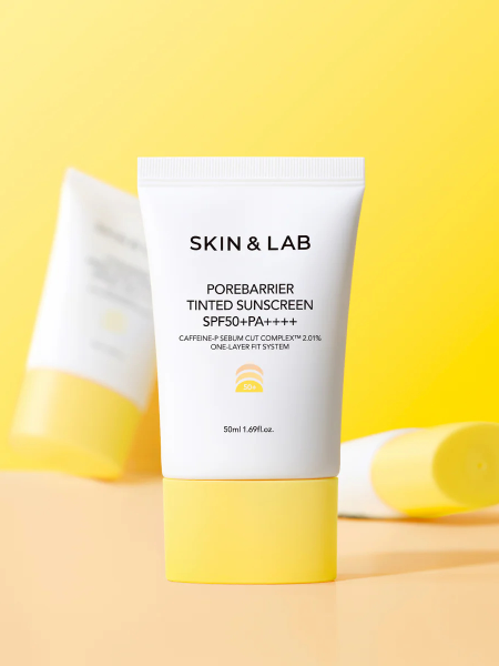 Себорегулирующий оттеночный солнцезащитный крем с кофеином SKIN&LAB Porebarrier Tinted Sunscreen SPF50+ PA++++ Себорегулирующий оттеночный солнцезащитный крем с кофеином SKIN&LAB Porebarrier Tinted Sunscreen SPF50+ PA++++