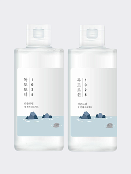 Набор увлажняющих средств для лица с морской водой Round Lab 1025 Dokdo Toner + Lotion Special Set