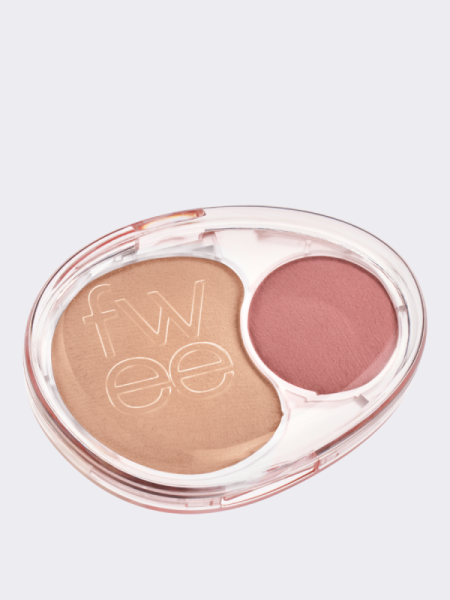Двойные мягкие румяна с муссовой текстурой fwee Mellow Dual Blush RS02 Humming Talk