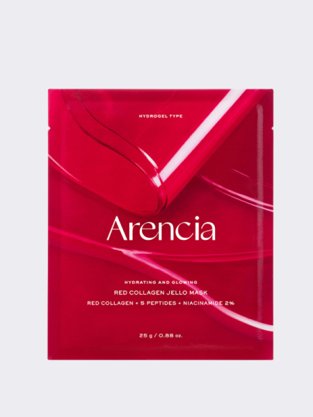 Укрепляющая гидрогелевая маска с коллагеном и пептидами Arencia Red Collagen Jello Mask