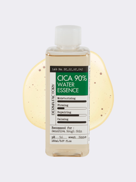 Успокаивающий тонер-эссенция с экстрактом центеллы азиатской Derma Factory Cica 90% Water Essence