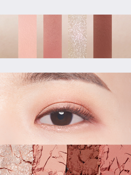 Палетка теней из 4-х цветов The Saem Saemmul Shadow Box 01 Rosy Ending