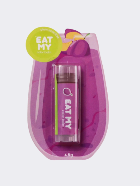 Оттеночный бальзам для губ "Сливовый смузи" EAT MY Color Balm Plum Smoothie
