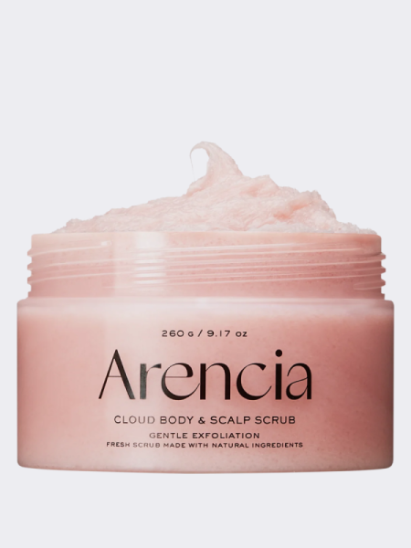 Очищающий скраб для тела и кожи головы с ароматом лаванды и груши Arencia Fresh Cloud Body & Scalp Scrub Lavender & Pear