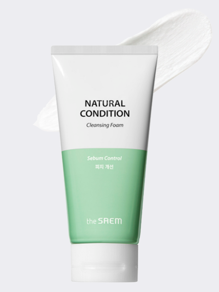 Себорегулирующая пенка для умывания The Saem Natural Condition Cleansing Foam Sebum Control
