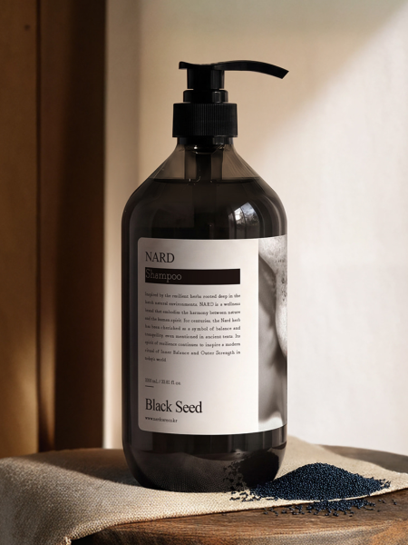 Шампунь против выпадения волос экстрактом чёрного тмина и кофеином NARD Black Seed Hair Loss Care Shampoo