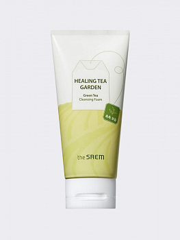Пенка для умывания с экстрактом зеленого чая The Saem Healing Tea Garden Cleansing Foam Green Tea