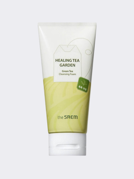 Пенка для умывания с экстрактом зеленого чая The Saem Healing Tea Garden Cleansing Foam Green Tea Пенка для умывания с экстрактом зеленого чая The Saem Healing Tea Garden Cleansing Foam Green Tea