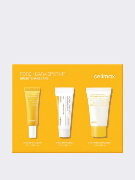 Осветляющий набор миниатюр с ниацинамидом Celimax Pore+Dark Spot Brightening Kit