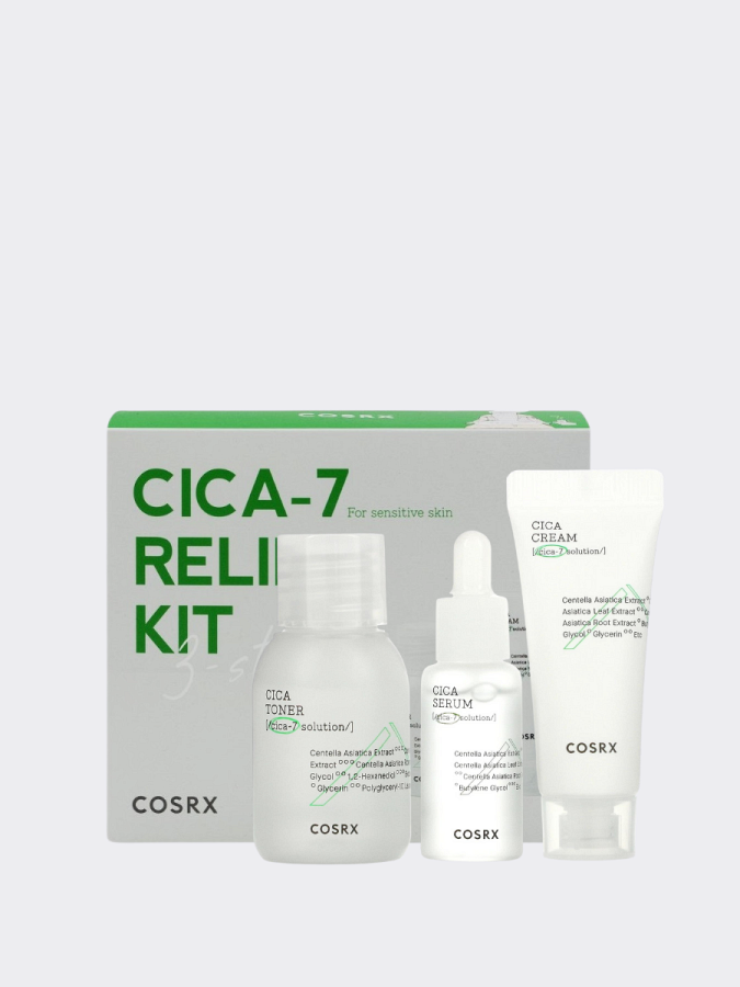 Набор успокаивающих миниатюр с экстрактом центеллы COSRX CICA-7 Relief Kit CICA Trial Kit