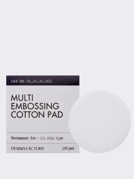 Многофункциональные хлопковые пэды Derma Factory Multi Embossing Cotton Pad Многофункциональные хлопковые пэды Derma Factory Multi Embossing Cotton Pad