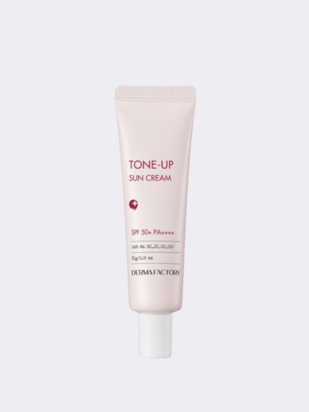 Солнцезащитный крем с каламином Derma Factory Inorganic Tone-Up Sun Cream SPF50+ PA++++