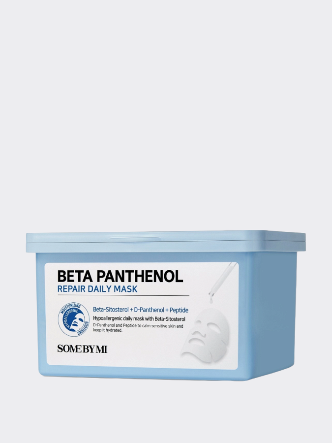 Набор успокаивающих тканевых масок с пантенолом Some By Mi Beta Panthenol Repair Daily Mask