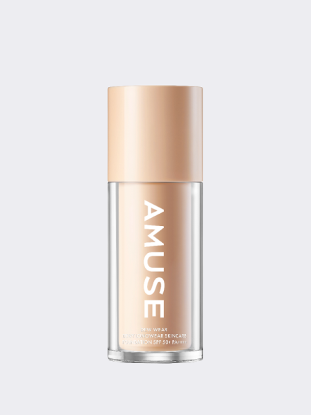 Тональная основа с сияющим финишем AMUSE Dew Wear Foundation SPF 50+ PA++++ 02 Healthy Тональная основа с сияющим финишем AMUSE Dew Wear Foundation SPF 50+ PA++++ 02 Healthy