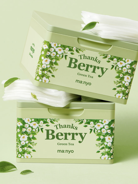Набор успокаивающих тканевых масок с экстрактом зеленого чая Ma:nyo Thanks Berry Green Tea Mask Sheet