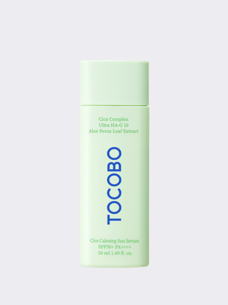 Солнцезащитный лосьон для лица с экстрактом центеллы TOCOBO Cica Calming Sun Serum SPF50+ PA++++ Солнцезащитный лосьон для лица с экстрактом центеллы TOCOBO Cica Calming Sun Serum SPF50+ PA++++