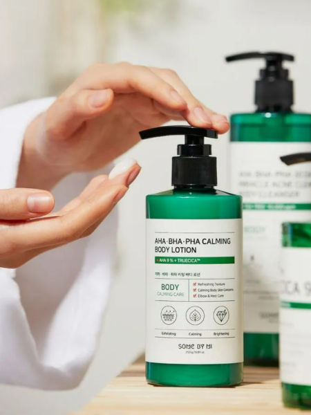 Успокаивающий лосьон для тела с кислотами Some By Mi AHA BHA PHA Calming Body Lotion
