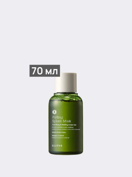 Жидкая маска против воспалений Blithe Soothing&Healing Green Tea Splash Mask